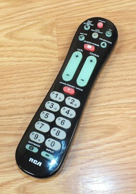 Genuine RCA (RCRPS02GR) Black Satelite / Cable / Stream Remote Control **READ** 
