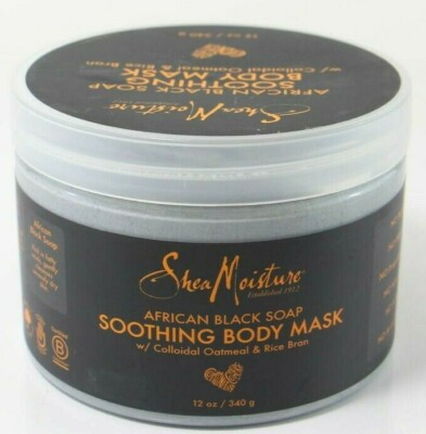 4 PACK Shea Moisture African Black Soap Soothing Body Mask 12 Oz U44