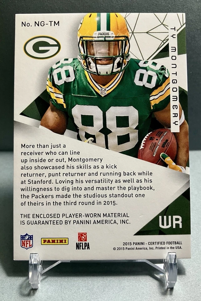 2015 TY MONTGOMERY Certified New Generation Fabric RC 050/799 Card# NG-TM - Image 4 of 4