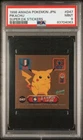 1998 Amada Pokémon Japanese Pikachu Super DX D47 - PSA 9