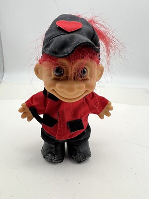 Russ Troll  Vintage Heart On Hat Jockey Red Hair