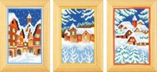 Vervaco Cross Stitch Kit - Winter Night - Set of 3