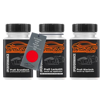 Autolack Lackstift Set für Chrysler Dodge Jeep Viper VRD Prowler Red 3 x 50ml