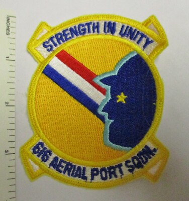 US AIR FORCE 616th AERIAL PORT SQUADRON PATCH Original