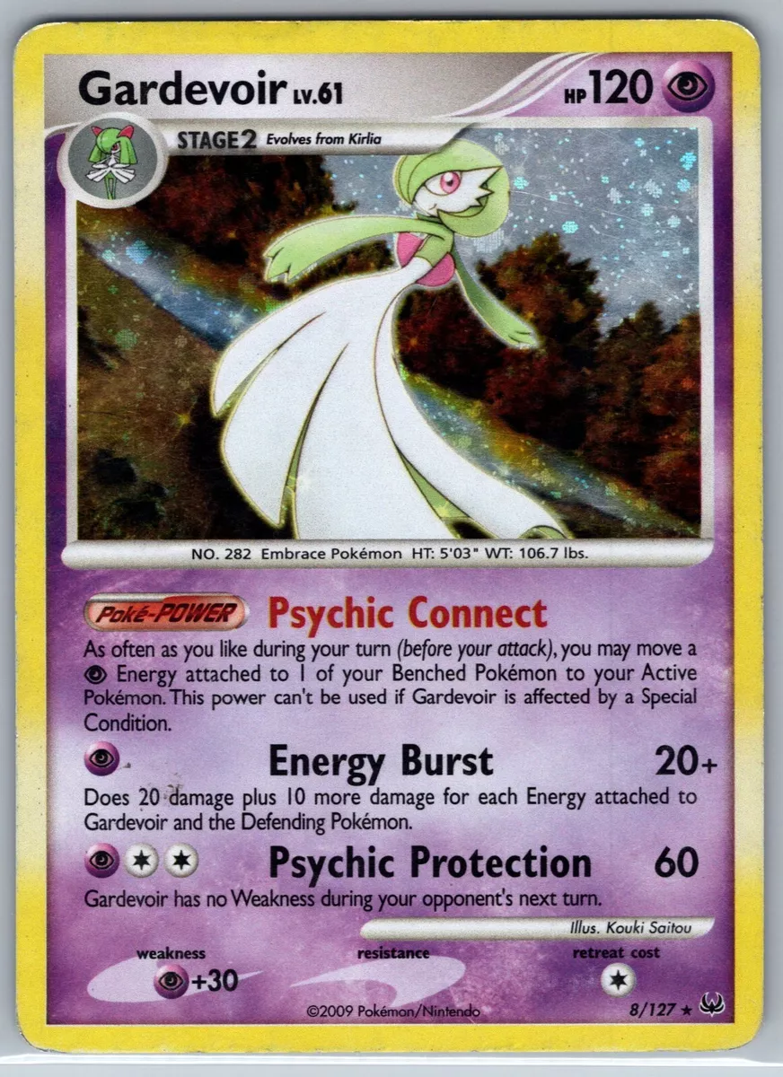 Pokemon Gardevoir Lv 61 8/127 Platinum Holo LP-MP