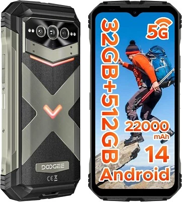 DOOGEE VMAX PRO Handy 5G,32GB+512GB Outdoor Android Smartphone 6,58'' FHD+ 120Hz