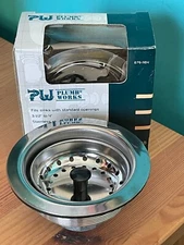 1 NEW PLUMB WORKS STAINLESS STEEL KITCHEN SINK BASKET DRAIN ASSEMBLY 679-1164