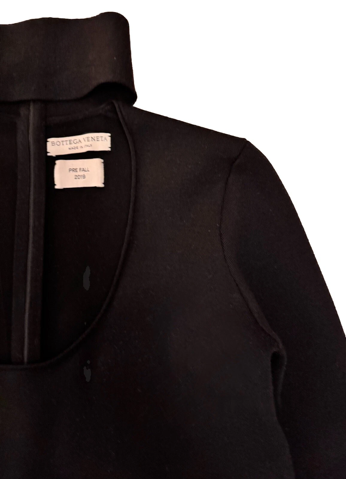 Abito nero BOTTEGA VENETA pre autunno 2019 Daniel Lee taglia 40IT NUOVO