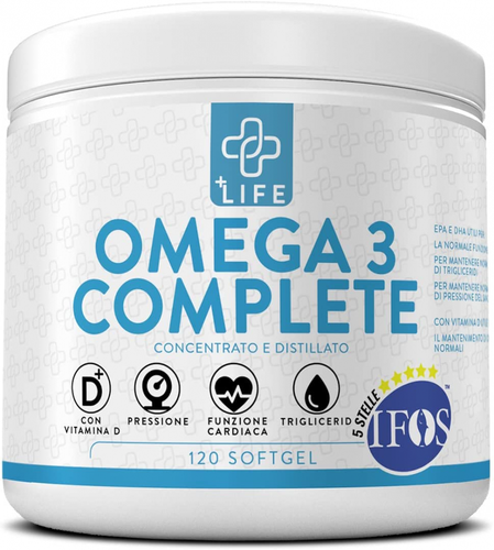 OMEGA 3 Certificato 5 Stelle IFOS PiuLife® ○ 120 120 Unità (Confezione da  1) | eBay