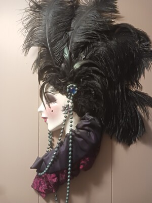 American Handmade Limited Edition Art Decor Victorian LARGE Sized Face Mask