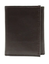 George 2778BR Men's Trifold Wallet, Brown, One Size