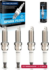 Spark Plugs Iridium 4 Pack, Pre-Gapped Buj as Sparkplugs OEM Replacement for Toy