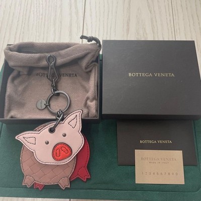Bottega Veneta 豚型チャーム Bottega Veneta Pig Leather Bag Charm Keychain Animal Motif Used | eBay