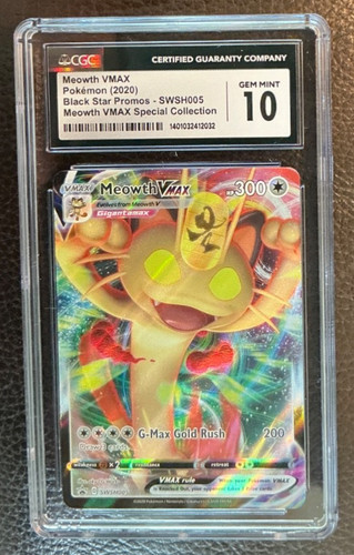Meowth VMAX graded CGC 10 for sale on eBay