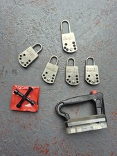 ISO-LOK Lockout Electrician Padlock Hasp Clamp PLUS LABELS etc. See Pictures