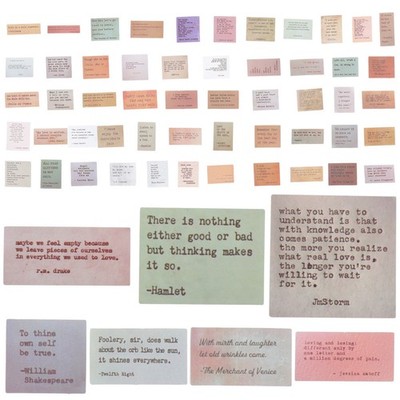  120pcs Scrapbook Sticker Inspirational Stickers Journal Quotes Stickers