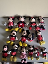 Huge Lot Of 14 Mickey And Minnie Mouse Plush