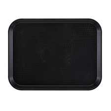 Cambro 1014FF110 14 in x 10 in Black Fast Food Tray