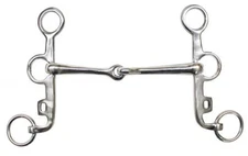 Showman Stainless Steel Argentine Snaffle Bit