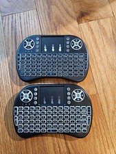 2 Wireless Keyboard USB Portable Mini Wireless Touch Battery Rechargeable Read