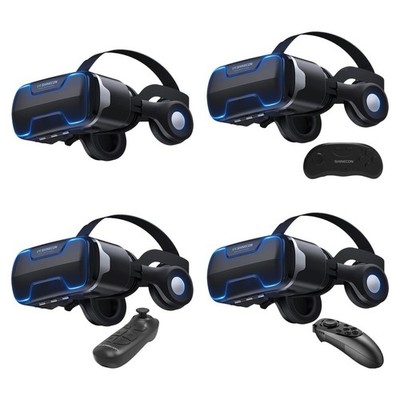 G02Ed 3D-VR-Brille, verstellbar, komfortabler Augenschutz für Filme, PC,