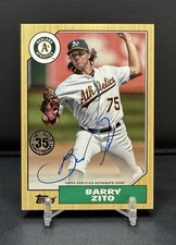 2022 Topps Series 2 - Barry Zito 1987 Topps Baseball Autograph #87BA-BZ