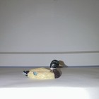 Mini Wooden Duck Hand Carved Unsigned Collectible Decoy Style Sculpture — photo 1