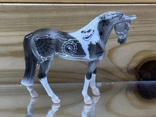 Custom Breyer Stablemate Standing Thoroughbred Halloween Horse