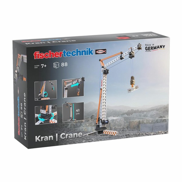Fischertechnik Kran 88-Tlg. Baukasten Konstruktionsspielzeug Ab 7 Jahren-image