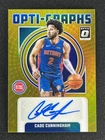 2024-25 Panini Donruss Optic Cade Cunningham Gold Prizm Opti-Graphs Auto /10
