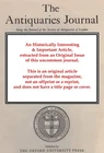 HISTORIATED TUDOR JEWELLERY. AN ORIGINAL ARTICLE FROM THE THE ANTIQUARIES JOURNA