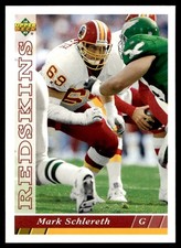 1993 Upper Deck Mark Schlereth Washington Redskins #276