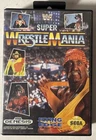 WWF Super WrestleMania (Sega Genesis, 1992) COMPLETE w/ Box Manual & Game WORKS!
