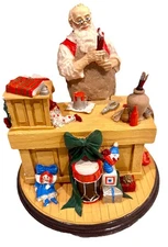 Norman Rockwell Heirloom Santa Collection Santa's Workshop, Rhodes Studios 1990
