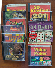 Vintage PC CD-ROM Games Lot Win95/98/XP Tetris Chessmaster Hoyle Sierra