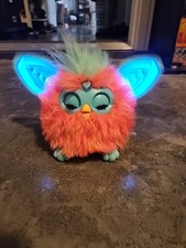 Hasbro Furby 2023 Interactive Pink Peach And Blue Teal Talks Ears Move/Light Up