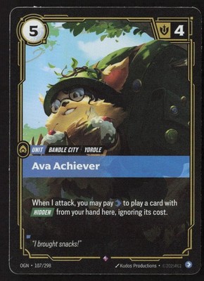 Ava Achiever Rare Origins 107/298 NM