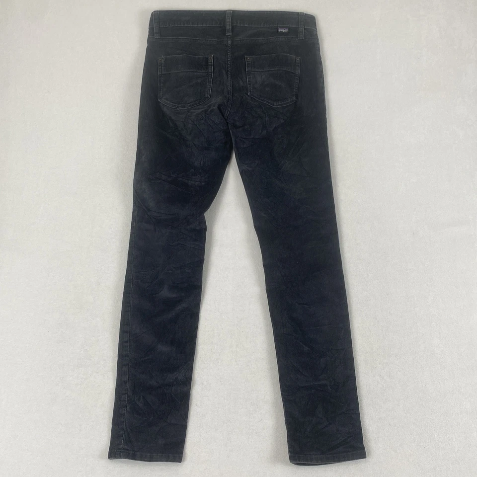 Pantalones de pierna recta Patagonia negros de pana de algodón orgánico Foto 2 de 4