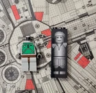 Lego Star Wars BOBA FETT (Classic Grays) Minifig & Han Carbonite incomplete