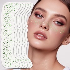 Wendy 10PCS Glitter Freckles Face Tattoo, Makeup Patches - Face Glitter Makeu...