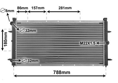 VAN Wezel MotorküHler (58002114) FüR VW Transporter T4 |-image