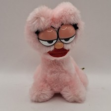 7" Vintage 1984 Dakin Garfield Arlene Girl Pink Cat Stuffed Animal Plush Toy