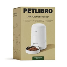 Petlibro 2L Air Automatic Cat Feeder, 180-Day Battery-Operated Food Dispenser