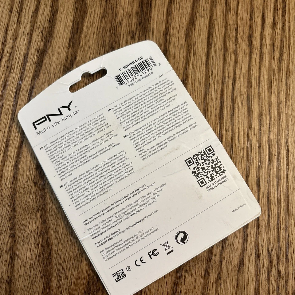 PNY Optima 8GB SDHC Class 4 Flash Memory Card (P-SDHC8G4H-GE) - Image 3 of 3