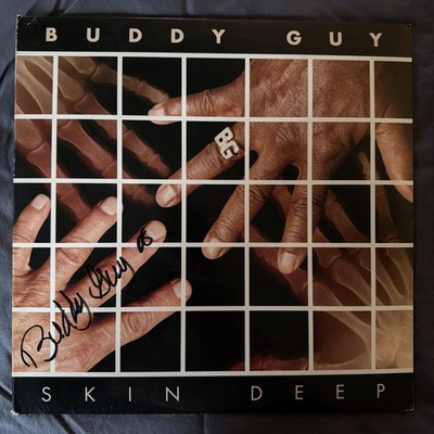BUDDY GUY Signed RECORD ''SKIN DEEP''  08  RARE! Chicago Blues EX 2 records.