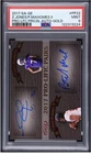 Patrick Mahomes II / Zay Jones Auto 2017 Rookie Pro-Lific Pairs Sage /10 PSA 9