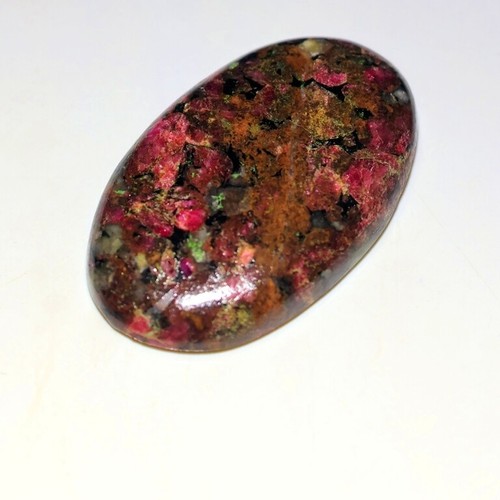 GEMMA CABOCHON OVALE CABOCHON ROSA RUSSO NATURALE ROSA RUSSO AV- - Foto 12 di 21