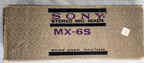 Sony Stereo Microphone Mixer Model MX-6S Vintage Sony Equipment W/box - Picture 2 of 7