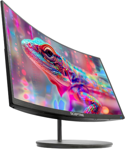 Curved 27" FHD 1080P 75Hz LED Monitor HDMI VGA Build-In Speakers, EDGE-LESS Meta - Picture 7 of 12