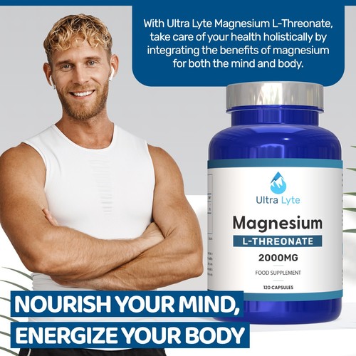 Ultra Lyte Magnesio L-Treonato 120 Cápsulas - 2000mg por Porción - 30 Días - Imagen 7 de 7